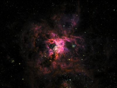 The Tarantula Nebula taken by the Super Pressure Balloon Imaging Telescope (SuperBIT). Credits: NASA/SuperBIT
